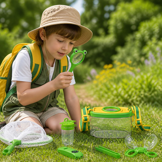 Kids Outdoor Bug Observation Explorer Kit with Accessories