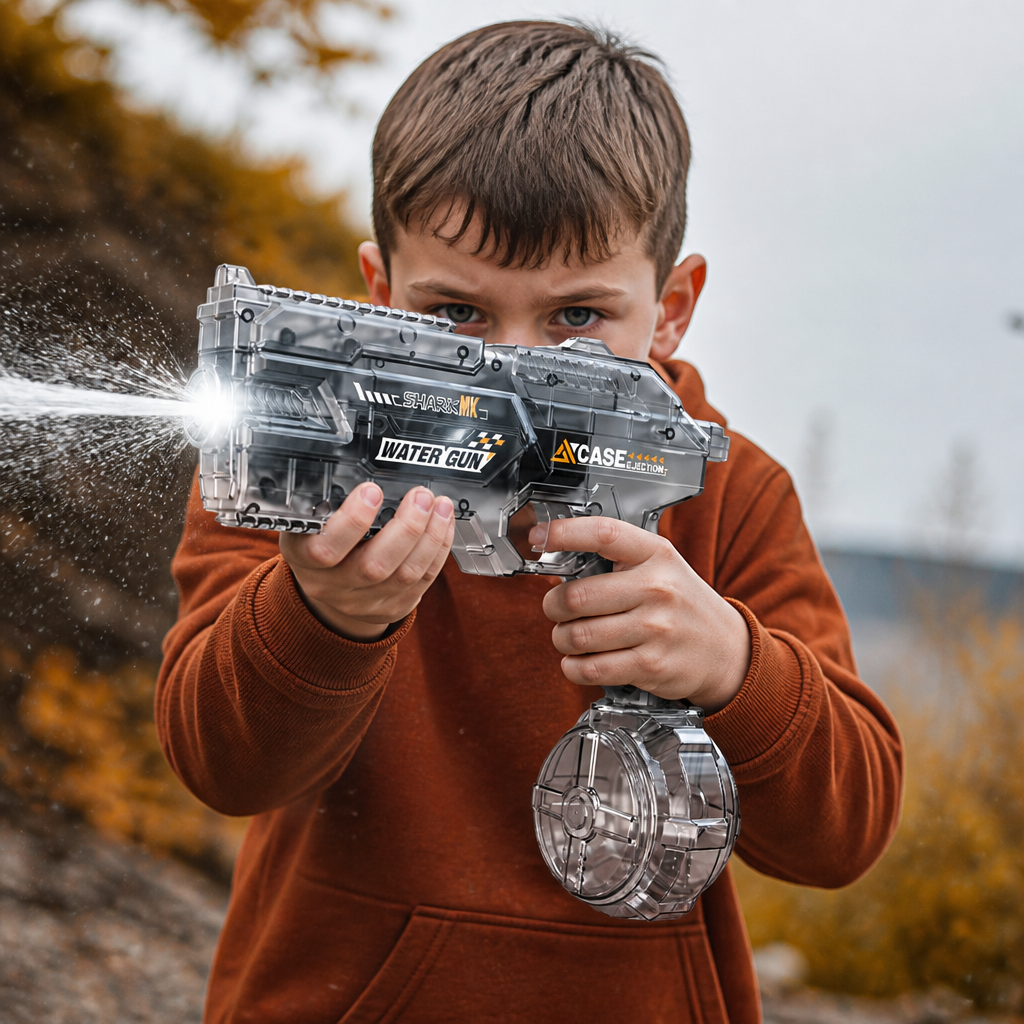 Electric Space Water Gun with Circular Tank