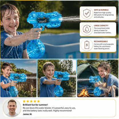 Electric Space Water Gun with Circular Tank