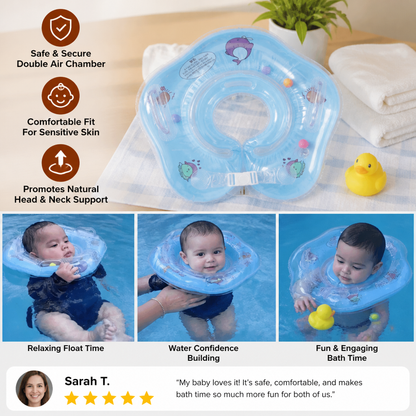 Inflatable Baby Neck Float Ring with Double Air Chamber