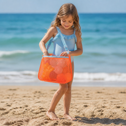 Kids Mesh Beach and Pool Bag for Toys and Accessories
