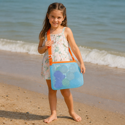 Kids Mesh Beach and Pool Bag for Toys and Accessories
