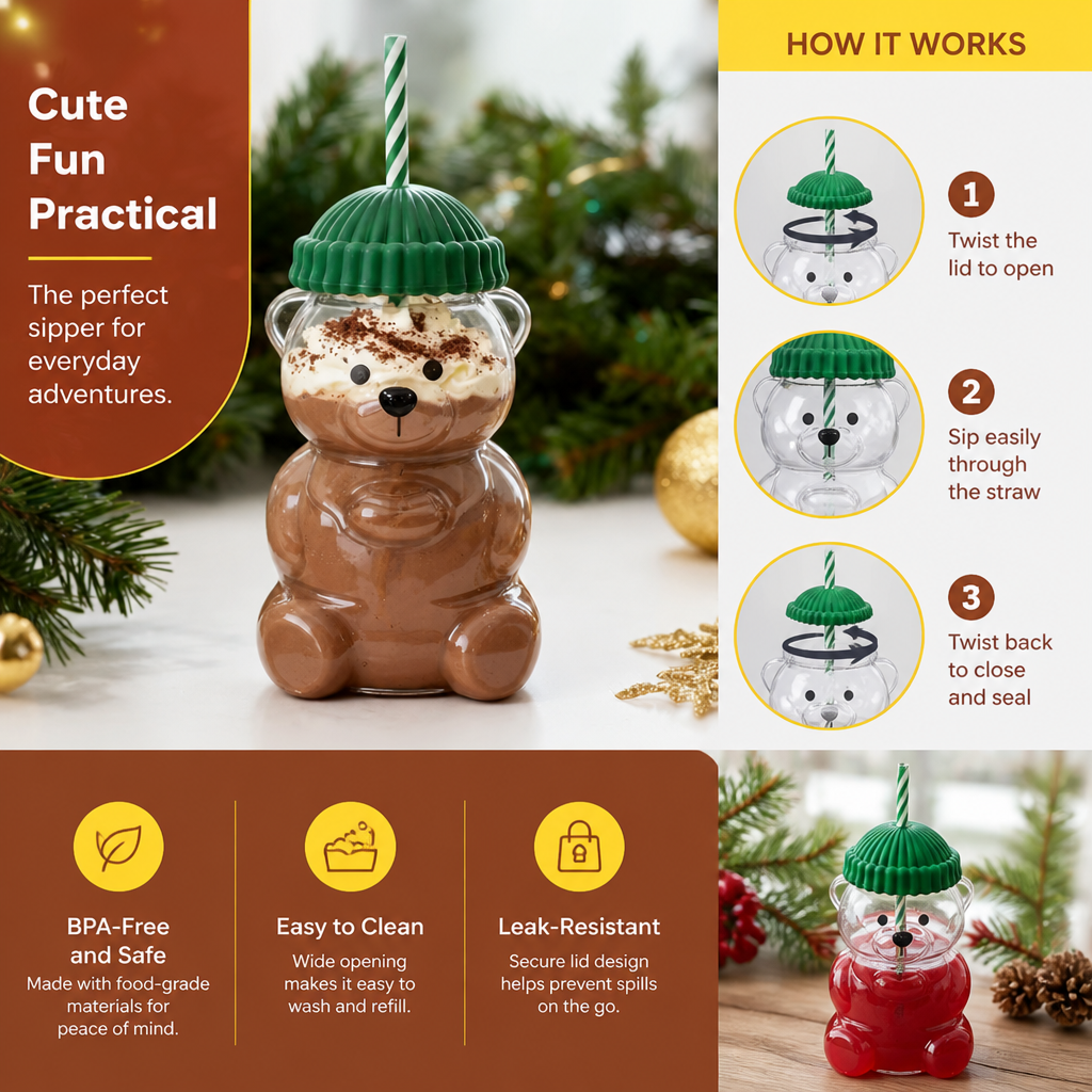 HoneyBear Kids Drinking Bottle