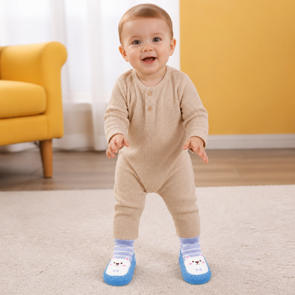 Baby Breathable Sock Shoes – Non-Slip Soft Sole Walking Socks for Infants & Toddlers