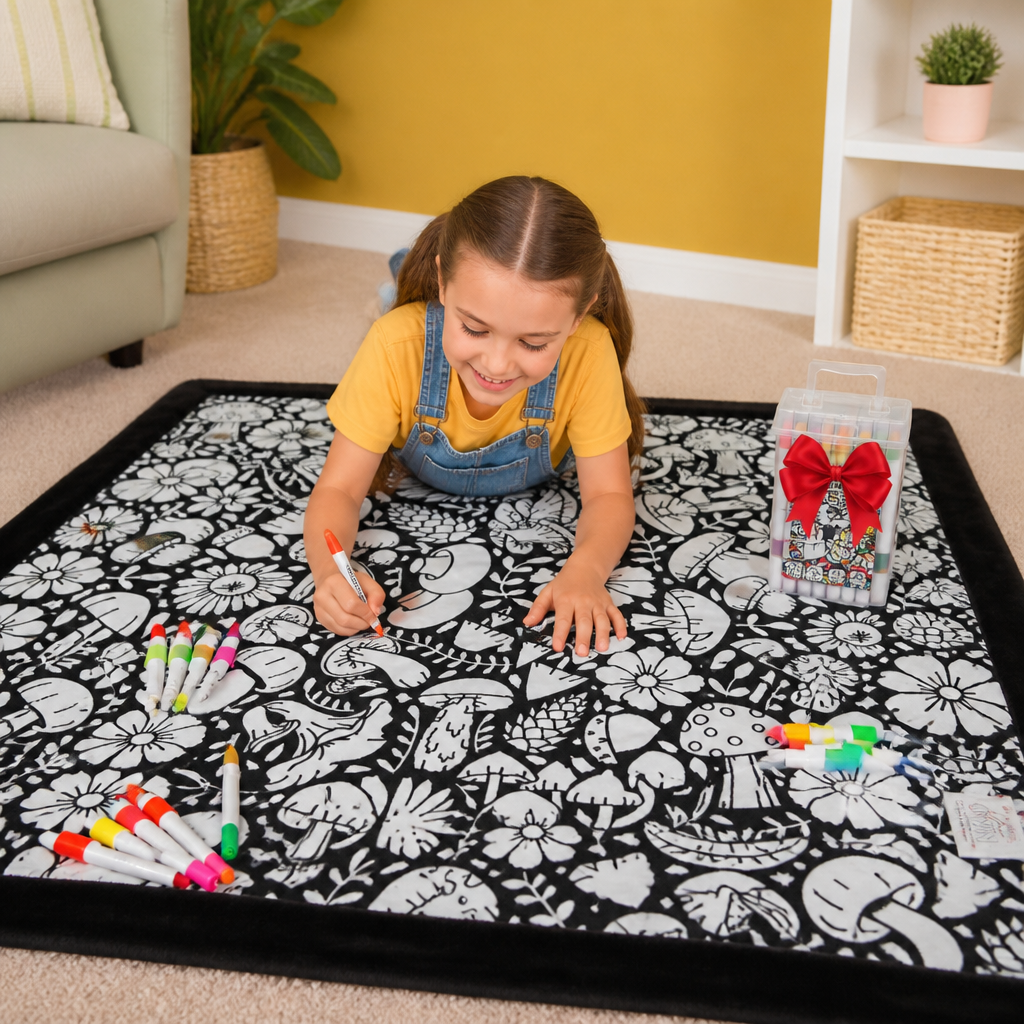 DIY Colouring Blanket for the whole family