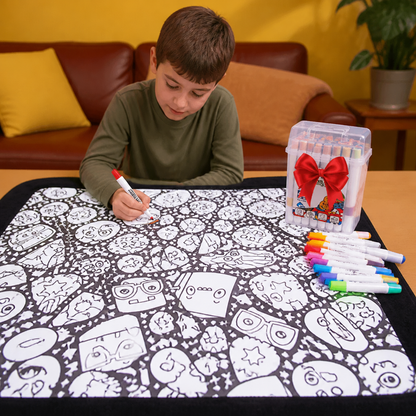 DIY Colouring Blanket for the whole family