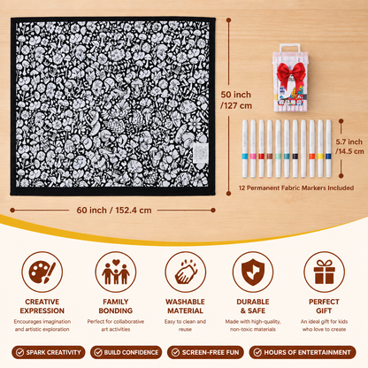 DIY Colouring Blanket for the whole family