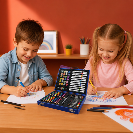 88-Piece Creative Art Case for Little Artists