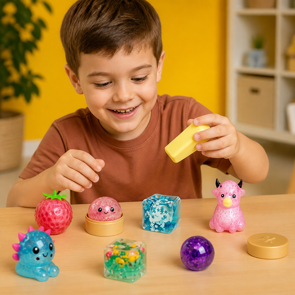 Premium Squishy Fidget Toy Set – 8 Sensory Toys