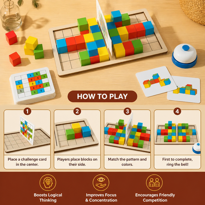 3D Color Match Building Blocks Puzzle Game
