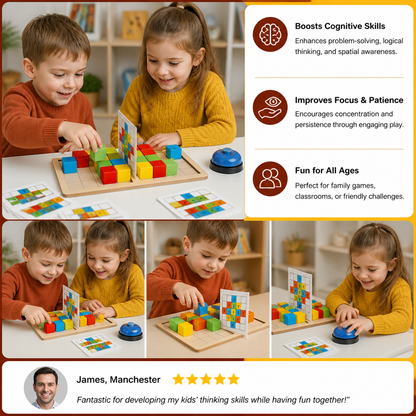 3D Color Match Building Blocks Puzzle Game