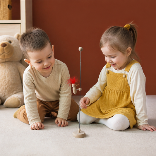 Wooden Woodpecker Learning Toy for Kids