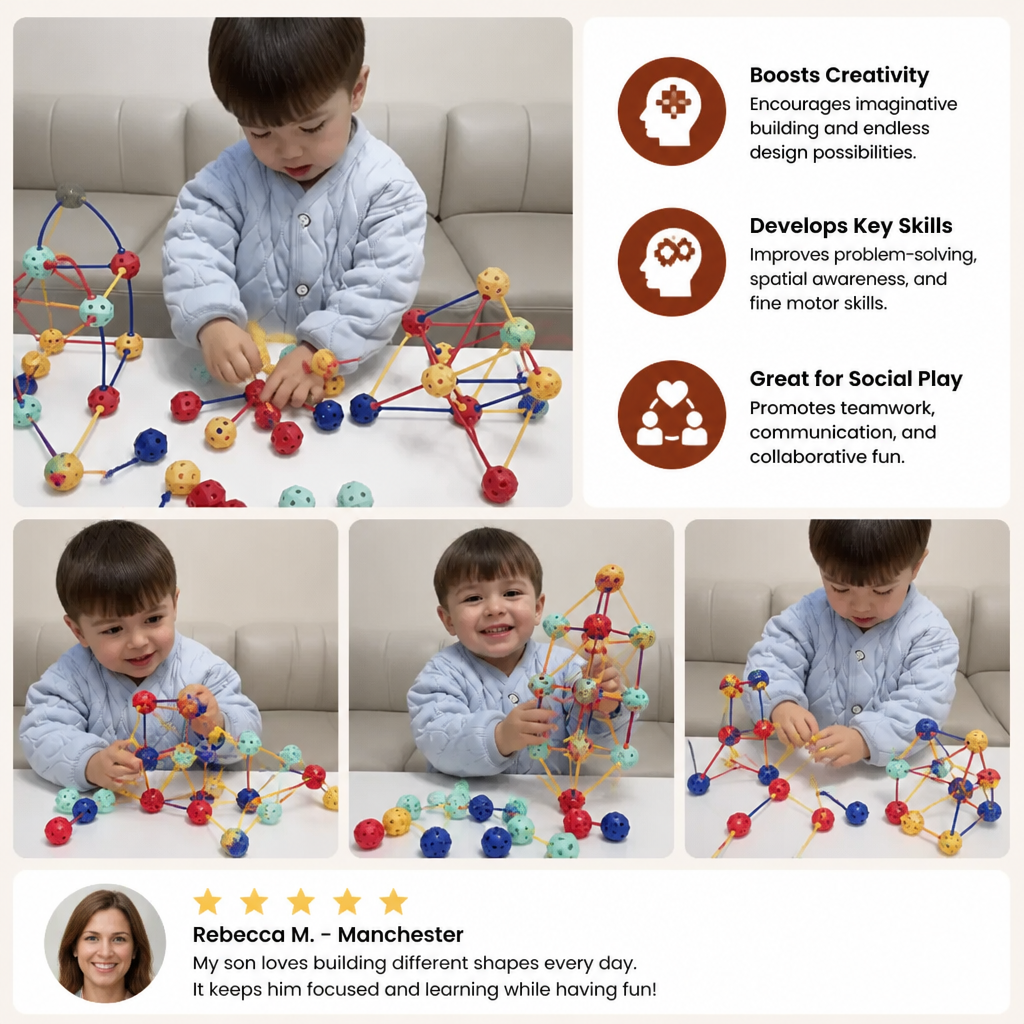 3D STEM Construction Building Set – Creative Learning Toy