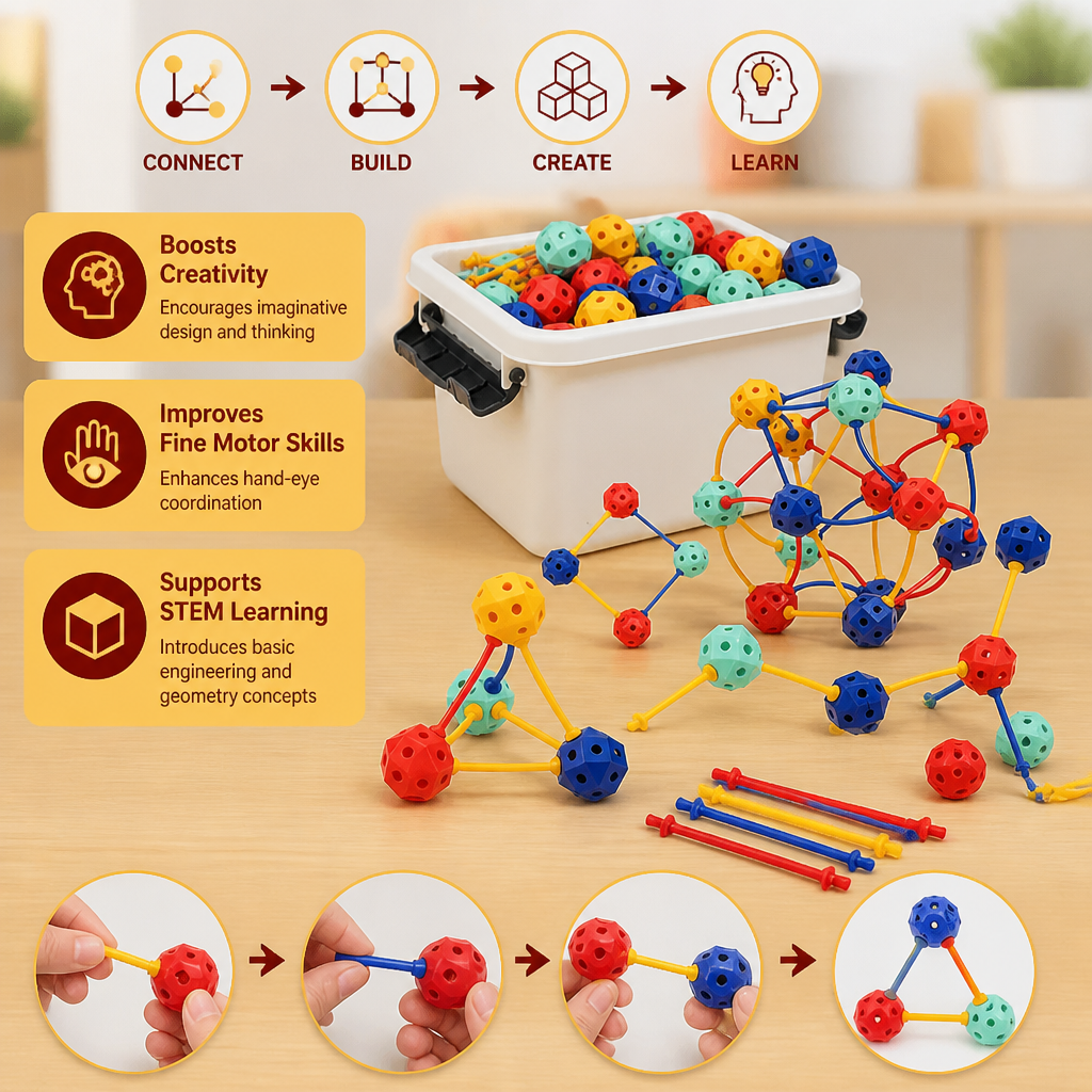 3D STEM Construction Building Set – Creative Learning Toy