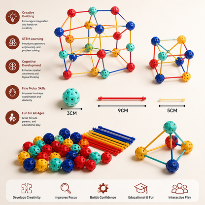 3D STEM Construction Building Set – Creative Learning Toy