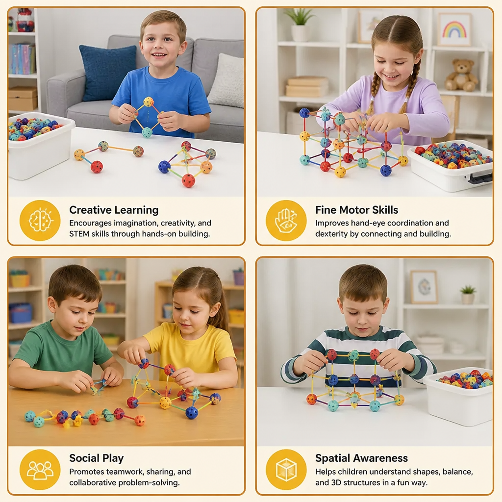 3D STEM Construction Building Set – Creative Learning Toy