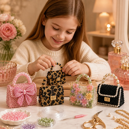 3D Beaded Animal Craft Kit – DIY Mini Bead Art Set for Beginners
