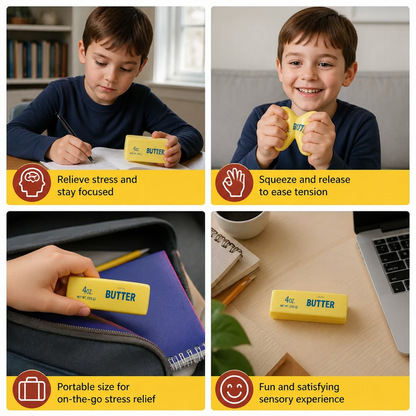 Jumbo Squishy Butter Stick – Slow-Rise Stress Ball & Sensory Fidget Toy
