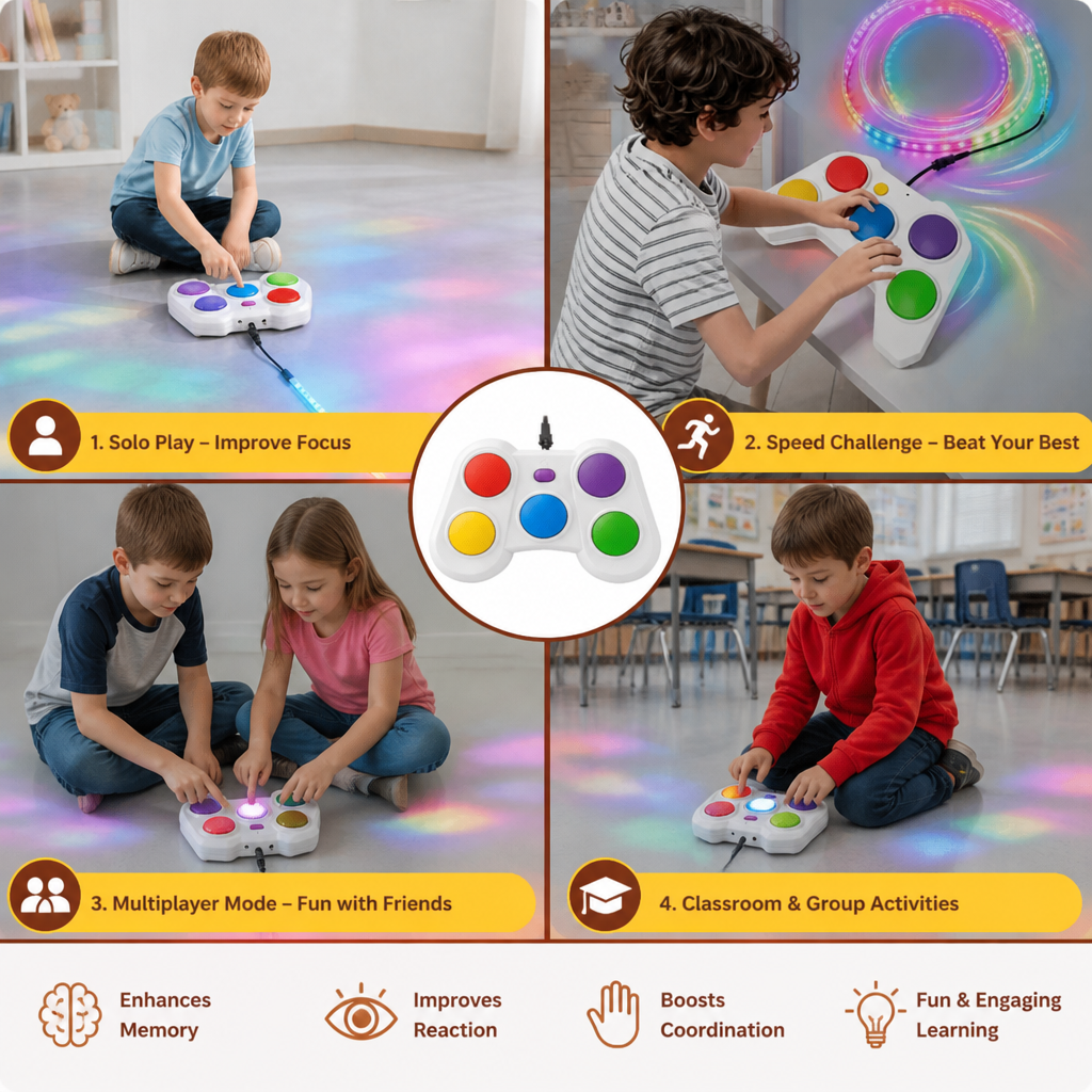 Light Defense Challenge – Interactive LED Reflex Game