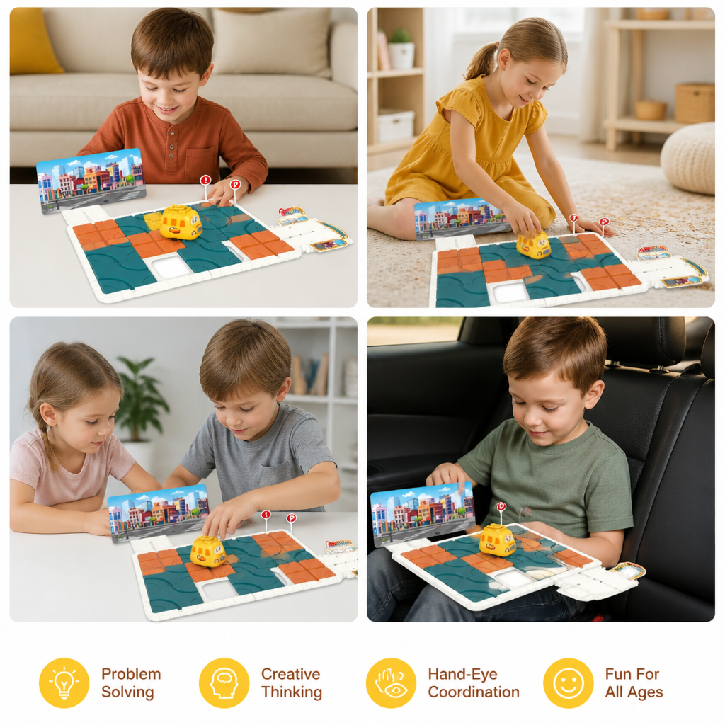 Sliding Track Maze Puzzle Game