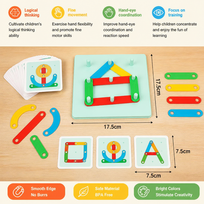 Educational Magnetic Letter & Number Building Set