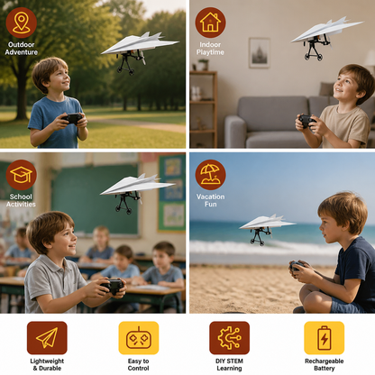 DIY Remote Control Paper Airplane Kit