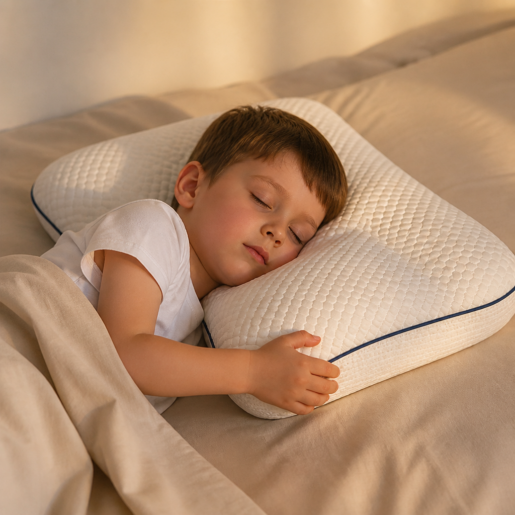 Ergonomic Neck Support Memory Foam Kids Pillow