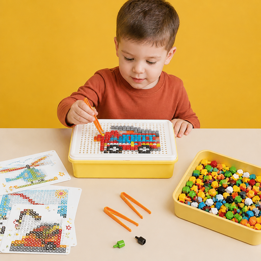 Montessori Learning Peg Mosaic Board