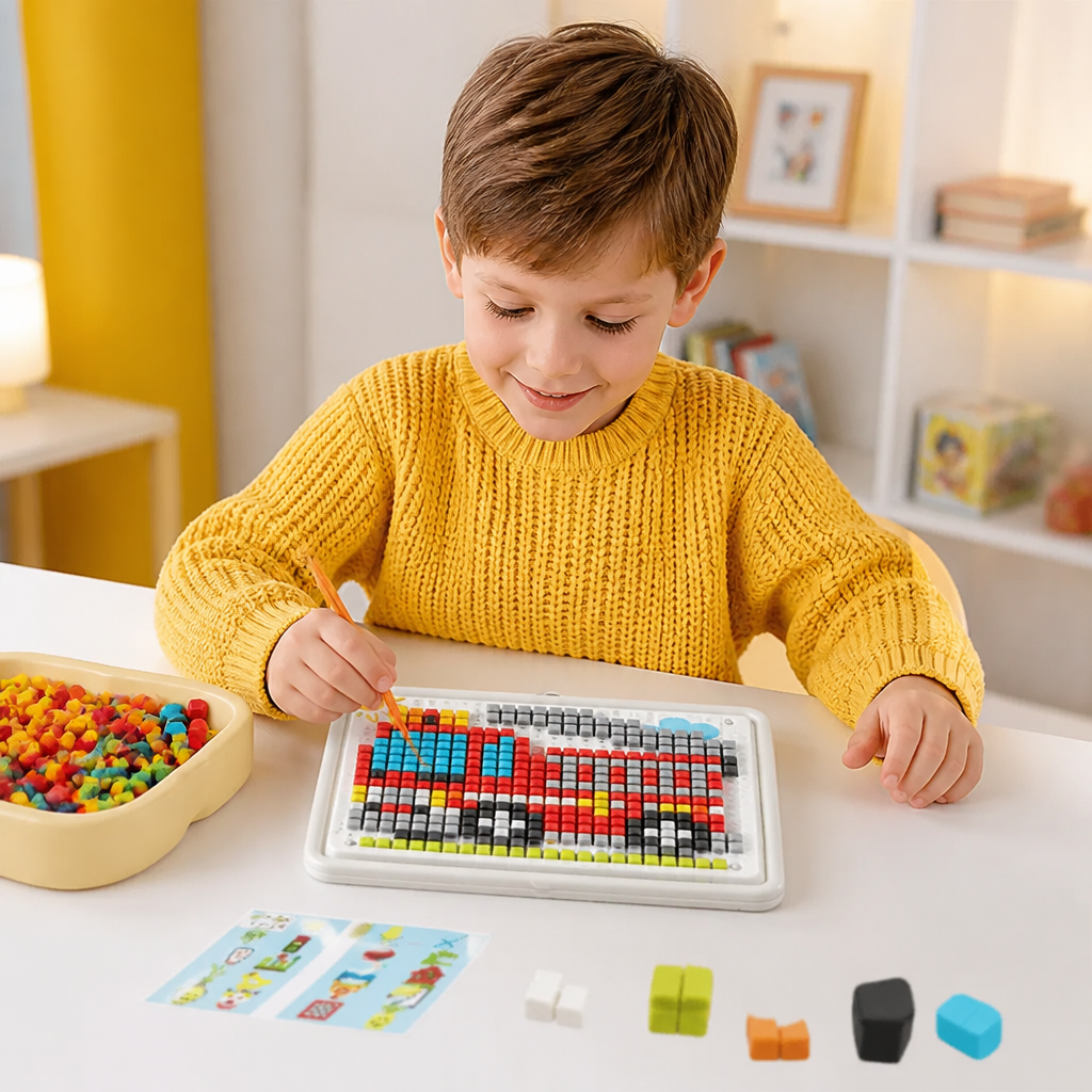 Montessori Learning Peg Mosaic Board
