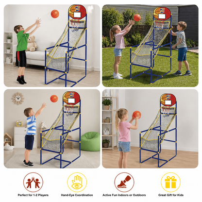 Adjustable Kids Basketball Hoop Set - That Grows With Your Kids