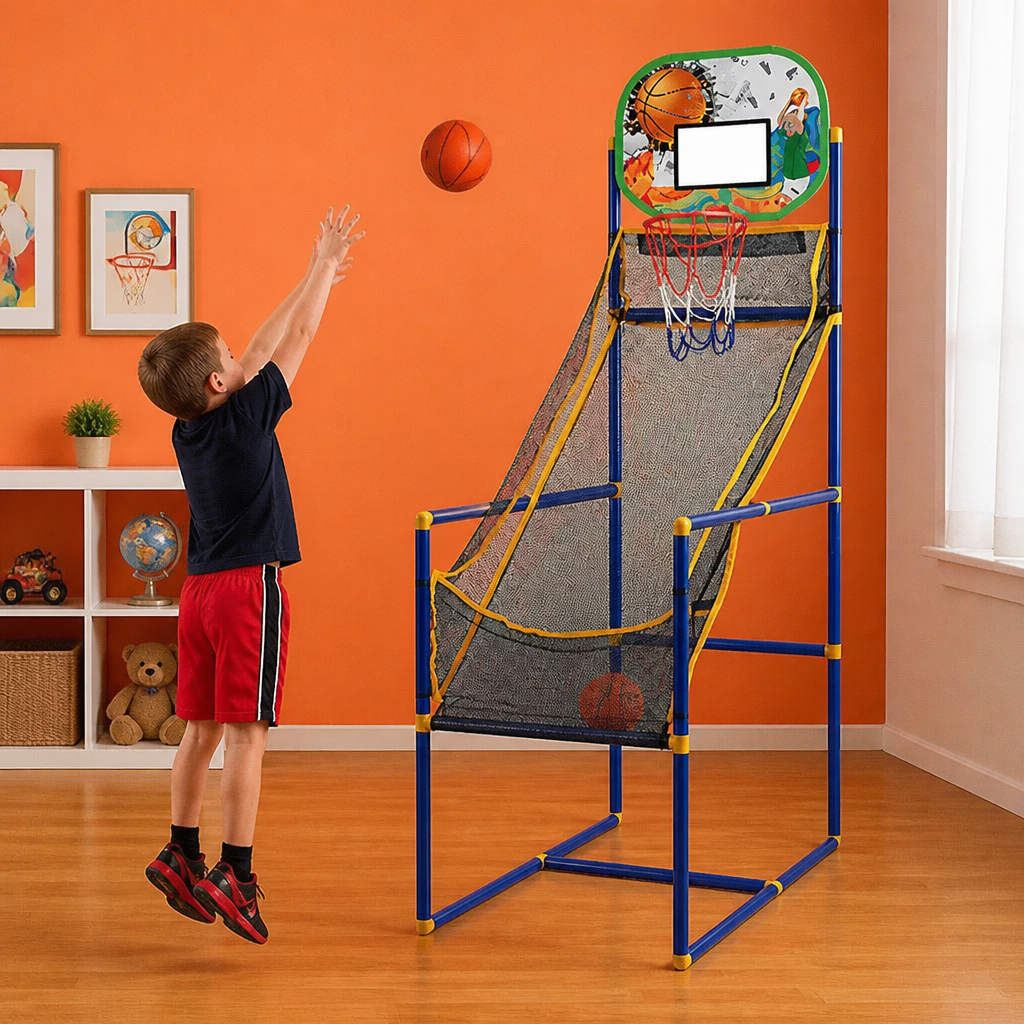 Adjustable Kids Basketball Hoop Set - That Grows With Your Kids