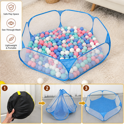 Portable Pop-Up Baby Playpen Tent for Toddlers