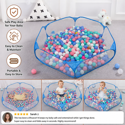 Portable Pop-Up Baby Playpen Tent for Toddlers
