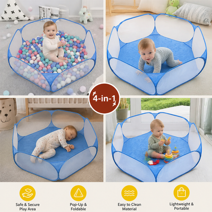 Portable Pop-Up Baby Playpen Tent for Toddlers