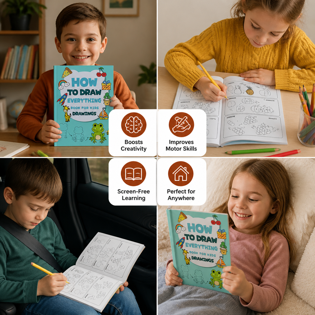 Montessori How to Draw Activity Book – Step-by-Step Learning & Drawing Practice