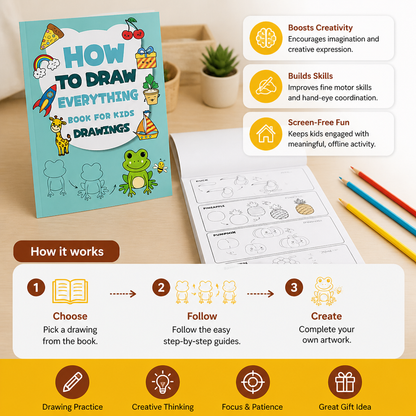 Montessori How to Draw Activity Book – Step-by-Step Learning & Drawing Practice