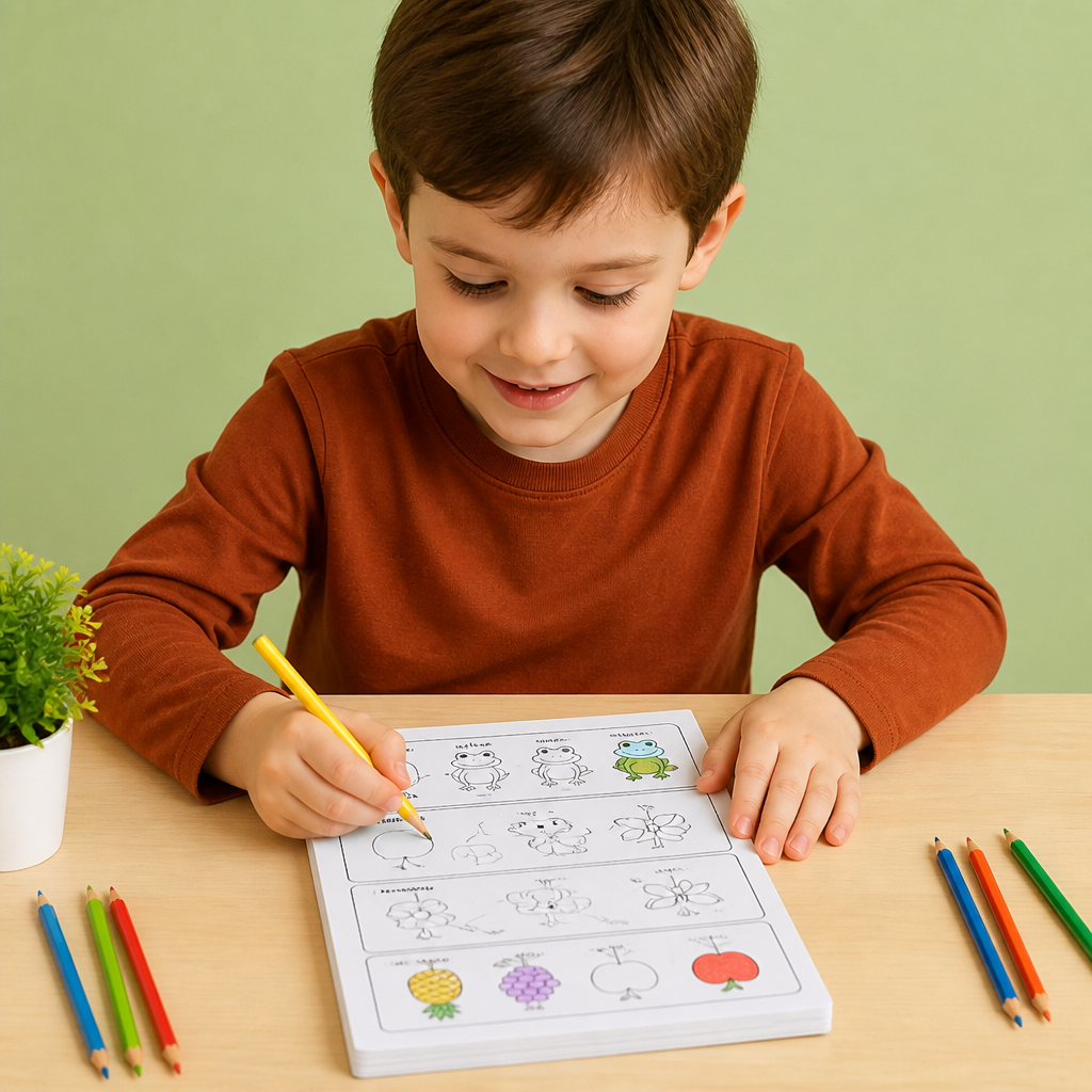 Montessori How to Draw Activity Book – Step-by-Step Learning & Drawing Practice