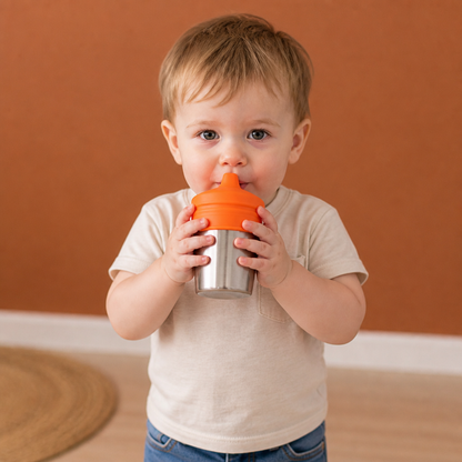 BPA-Free Spillproof Silicone Sippy Cup Lids with Straw