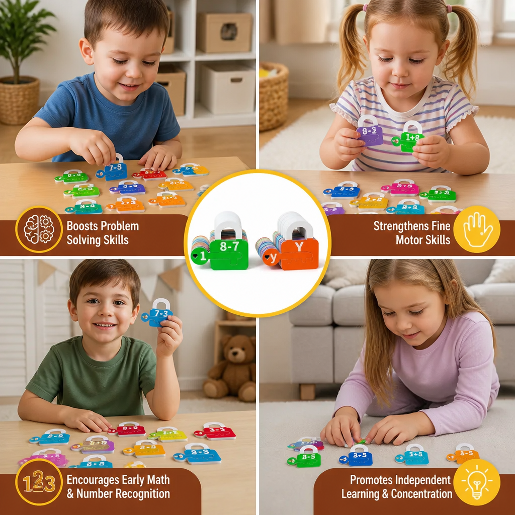 Letters and Maths Locks and Keys Educational Game