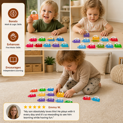 Letters and Maths Locks and Keys Educational Game