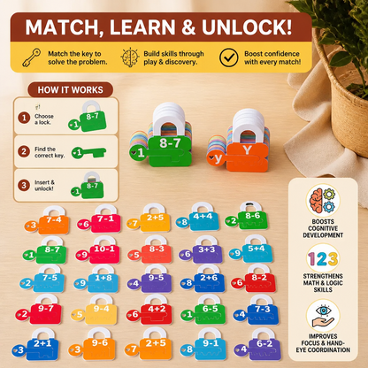 Letters and Maths Locks and Keys Educational Game