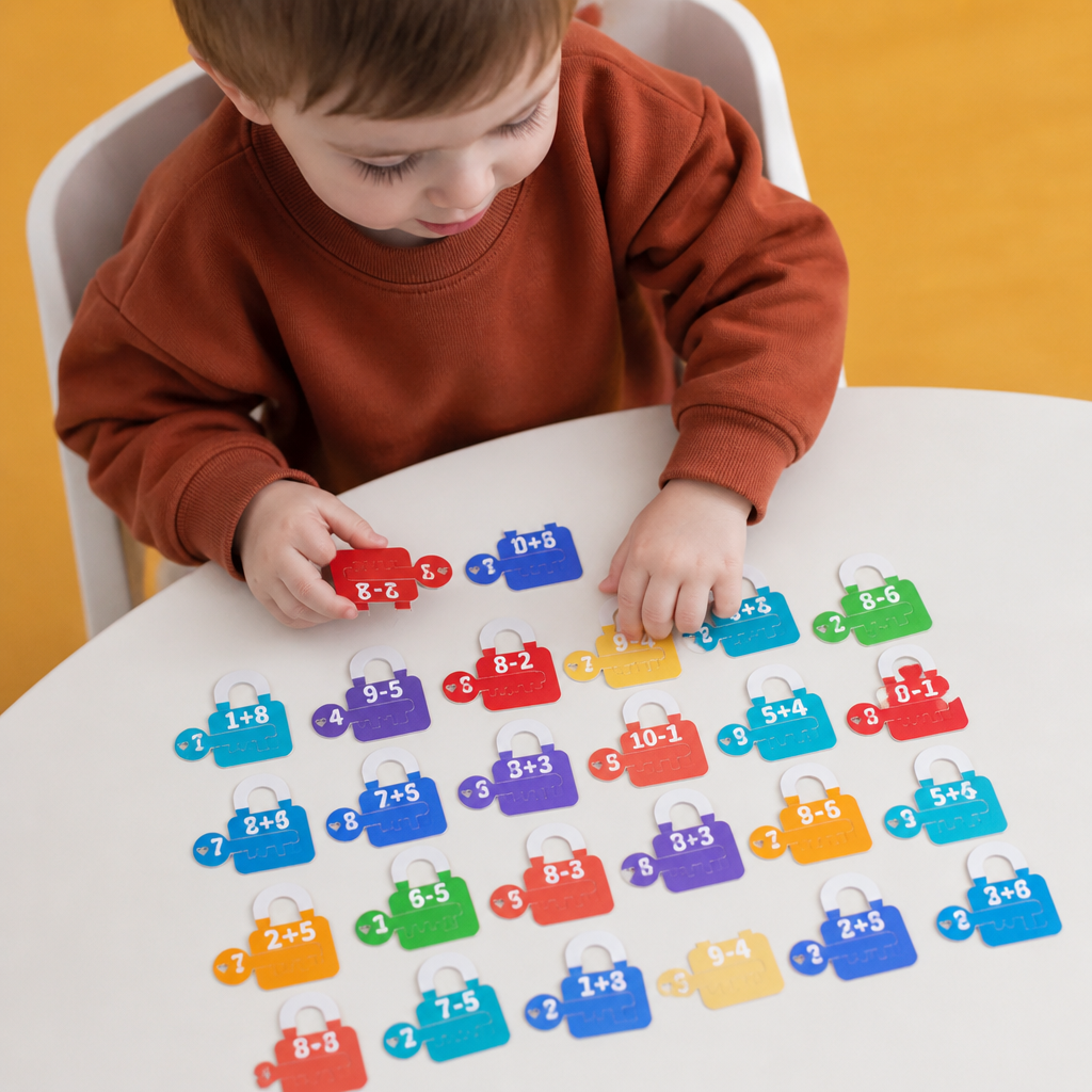 Letters and Maths Locks and Keys Educational Game