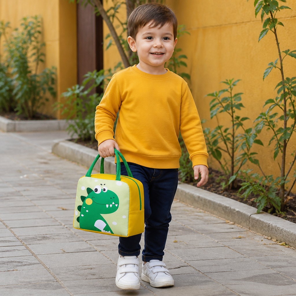 Cartoon Animal Insulated Lunch Bag for Kids