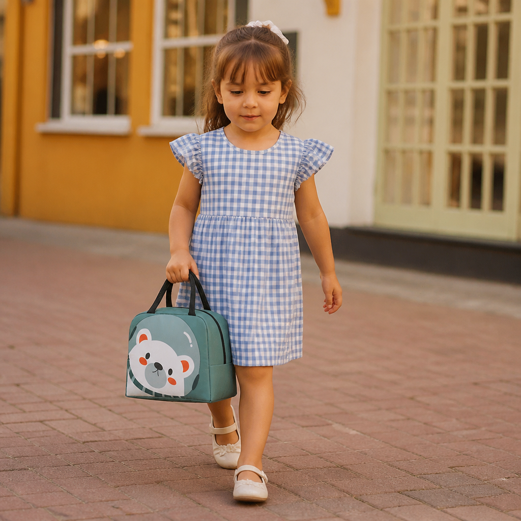 Cartoon Animal Insulated Lunch Bag for Kids