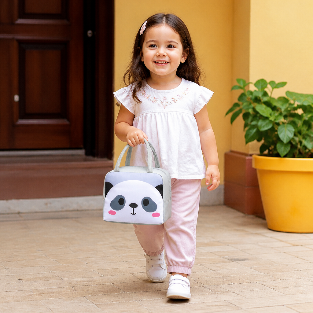 Cartoon Animal Insulated Lunch Bag for Kids