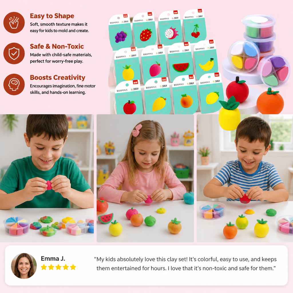 DIY Air Dry Clay Craft Kits for Kids