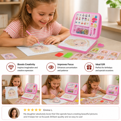 Princess Diamond Painting & Foil Art Book Craft Kit
