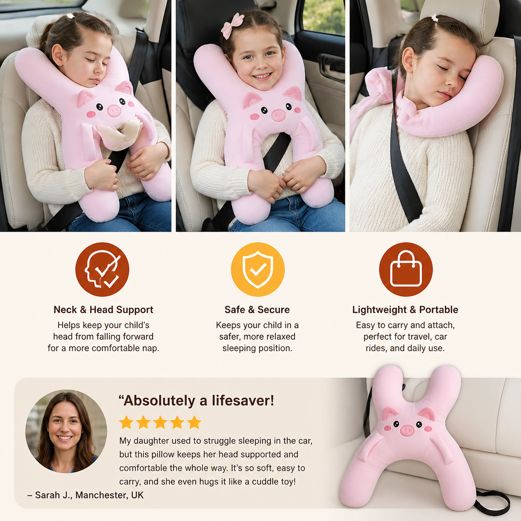 Kids Travel Sleep Support Pillow