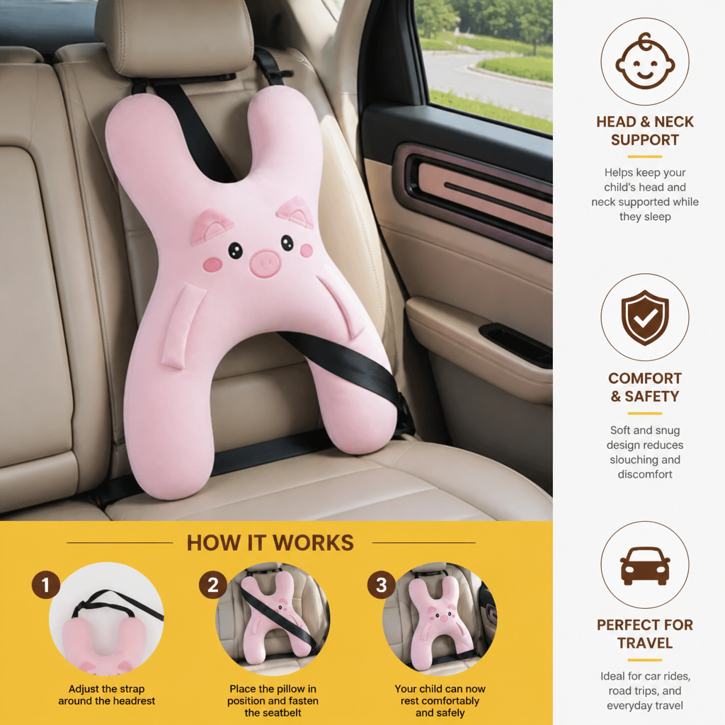 Kids Travel Sleep Support Pillow