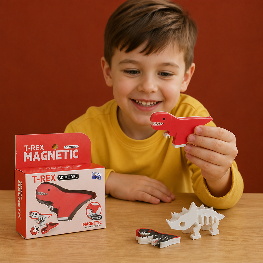 Magnetic Animal Skeleton Builder Set – STEM Take-Apart Learning Toy